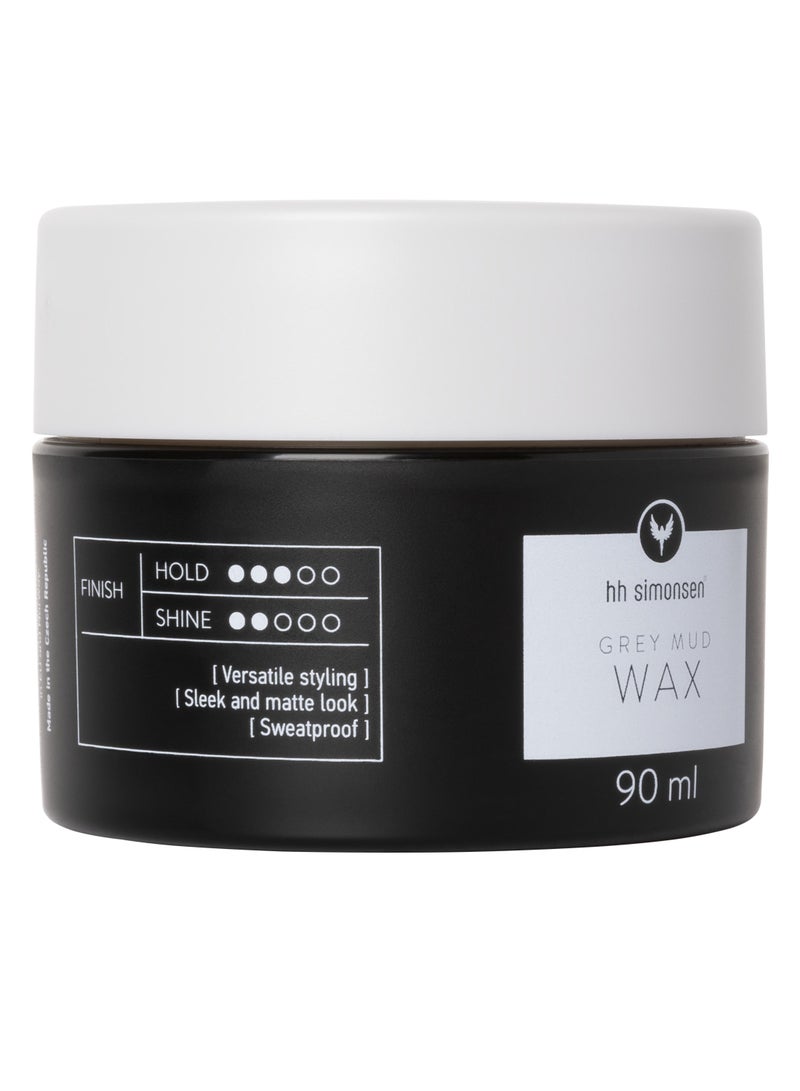 Grey Mud Wax - HH Simonsen - 90 ml | Hair Wax | Hair Styling Wax | Versatile styling wax | Extreme hold