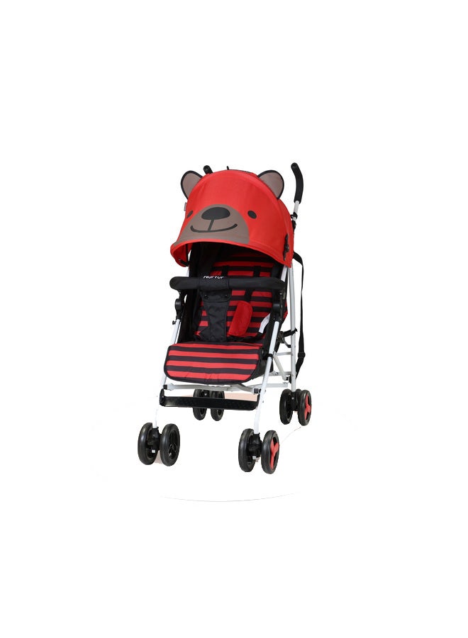 Nurtur Luca Bear Baby Kids Lightweight Stroller 0 to  36 months Storage Basket Detachable Bumper 5 Point Safety Harness Compact Design Shoulder Strap Official Nurtur Product