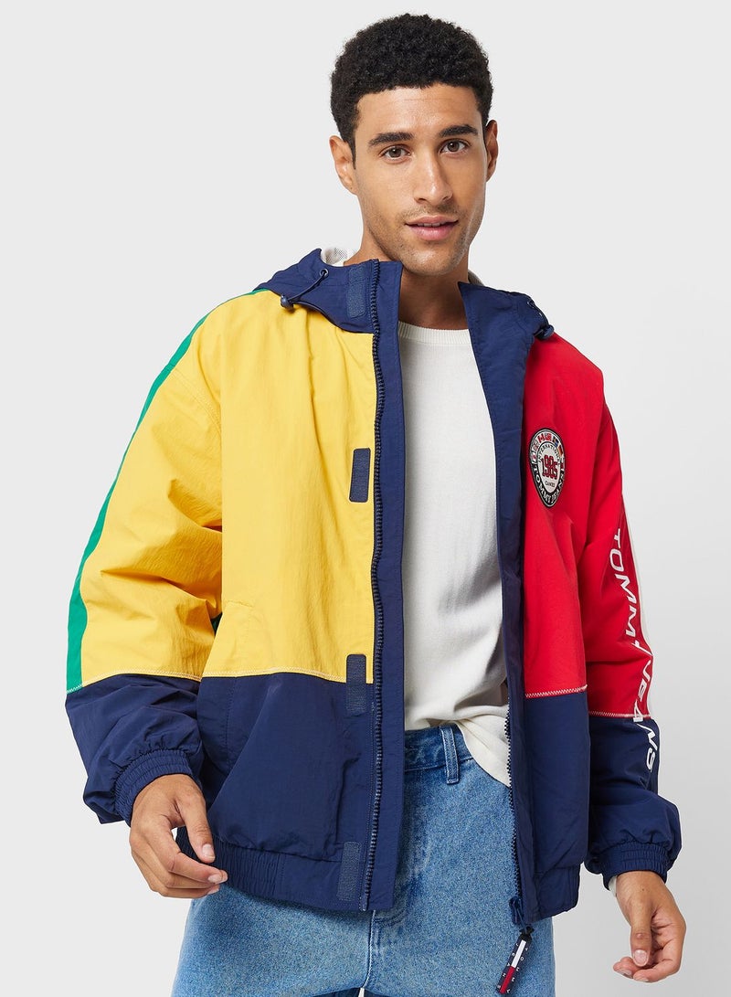 Logo Color Block Jacket