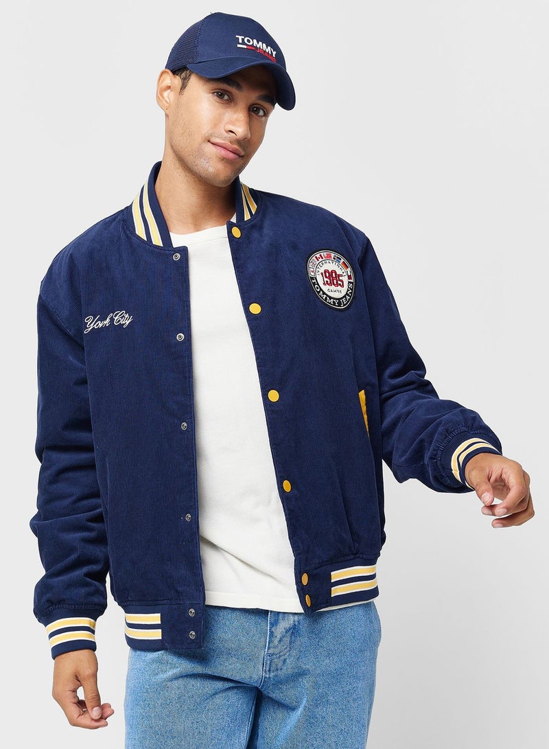 Logo Bomber Varsity Jacket