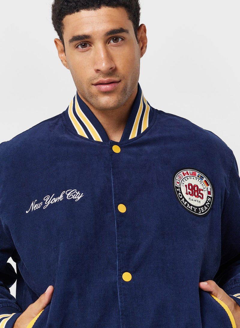 Logo Bomber Varsity Jacket