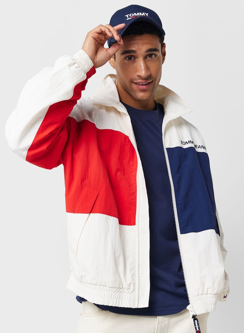 Logo Color Block Jacket