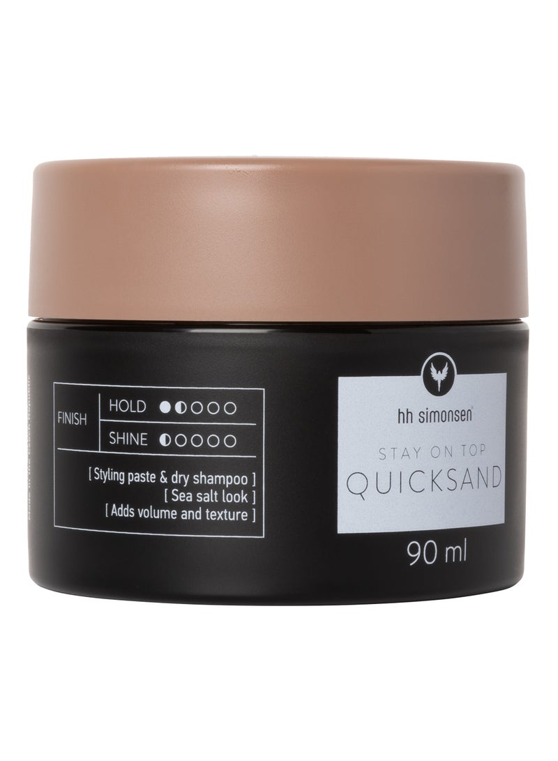 Quick Sand - HH Simonsen - 90 ml - Hair Wax - Hair Styling Wax - Styling paste - Dry shampoo - Sea salt look