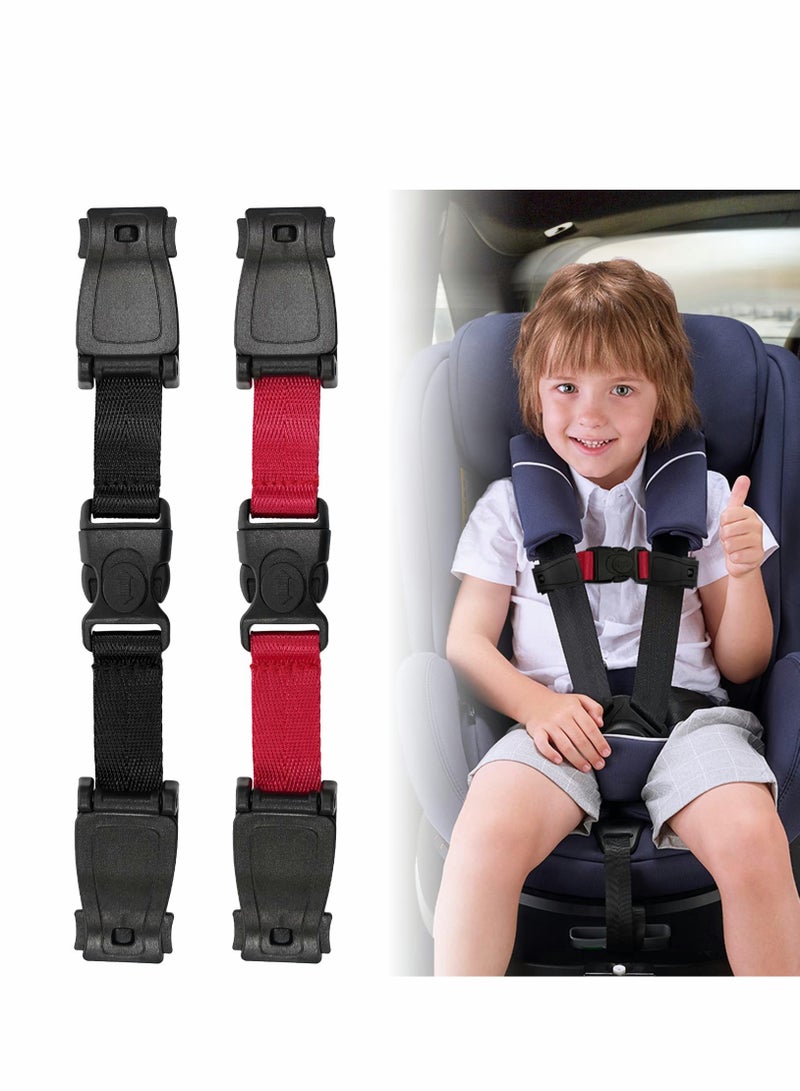 SYOSI Universal Child Chest Harness Clip, Car Seat Safety Belt Clip Buckle, Anti-Slip Baby Chest Clip Guard Compatible with Seats, Strollers, High Chairs, Schoolbags, for 1.5-inch Width Harness