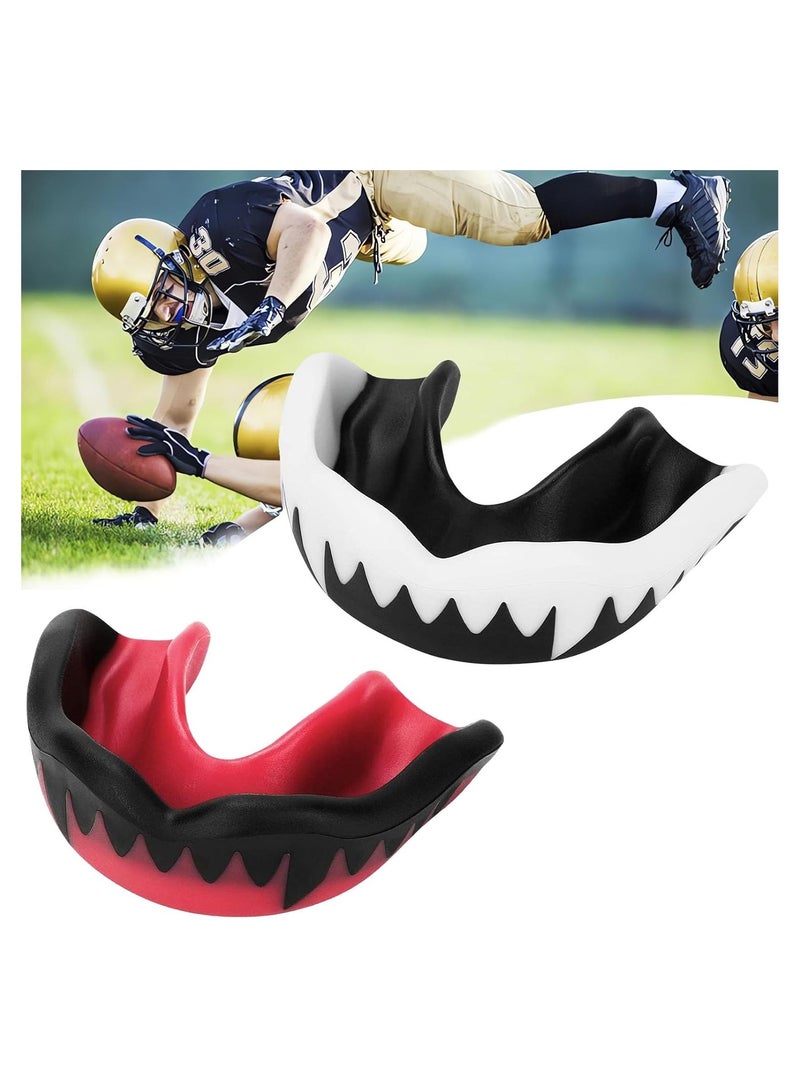 Mouth Guard, 2Pcs Adults and Youth Mouth Guards Sports Mouthguard with Case
