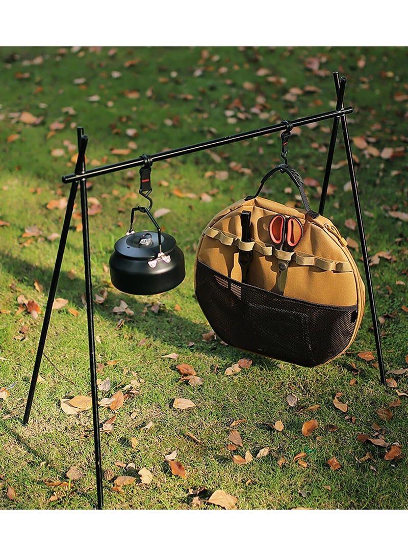 Grill Pan Storage Bag,Cast Iron Grill Pan Skillet Tray Organizers with Handles Durable Skillet Pan Storage Bag Multifunctional Camping Skillet Bag for Outdoor Camping Picnic Cookware Storage Bag