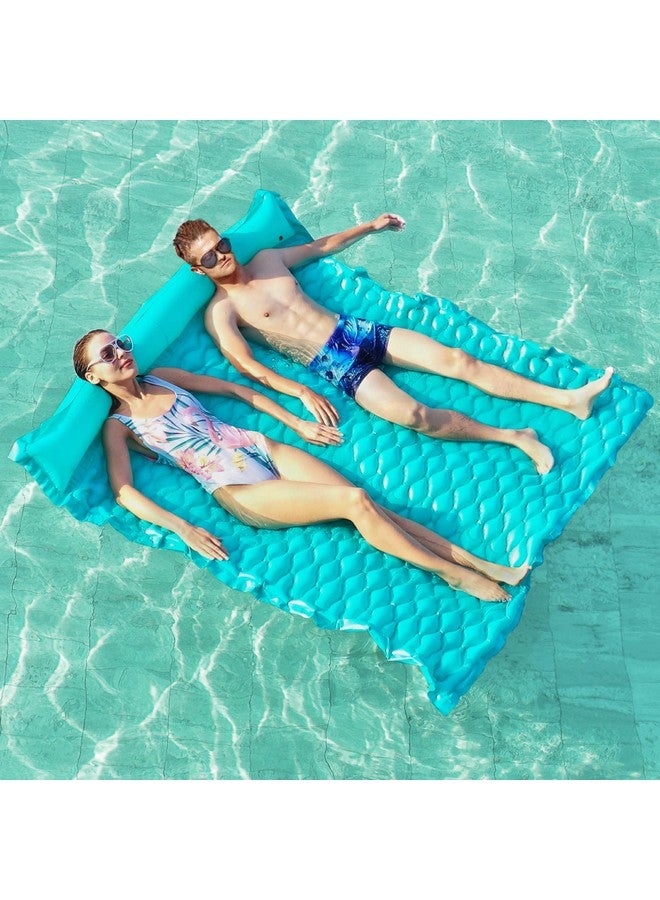 Giant Inflatable Floating Mat Pool Float Lake Float Raft Lounge Floating Water Mat For Swimming Pool Floatie Lounger Beach Pool Party Toy Adults Kids