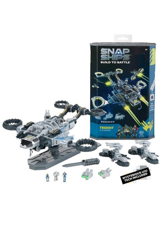 Snap Ships Trident St 33 Gunship Building Construction Toy For Custom Building And Battle Play For Ages 8+