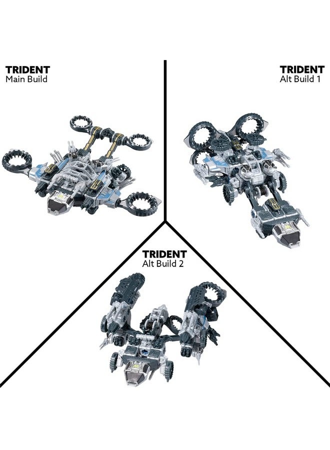 Snap Ships Trident St 33 Gunship Building Construction Toy For Custom Building And Battle Play For Ages 8+