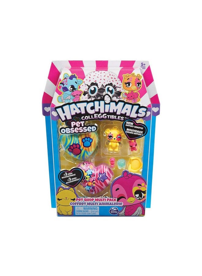 Colleggtibles Pet Obsessed Pet Shop Multi Pack New Hatchy Hearts Styles Vary