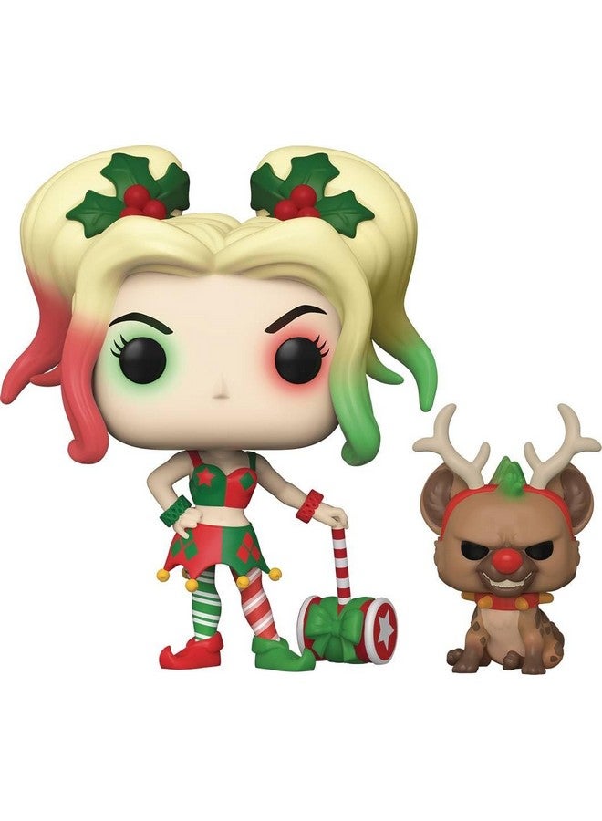 Pop Dc Heroes Dc Holiday Harley Quinn With Helper Multicolor 3.75 Inches (50656)