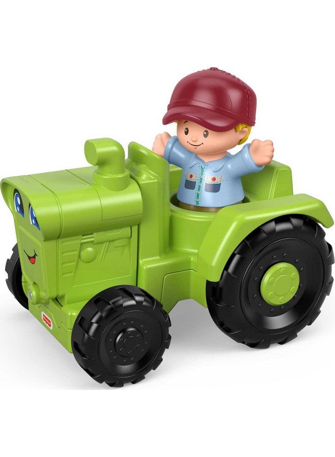 Little People Toddler Farm Toy Helpful Harvester Tractor & Farmer Figure For Pretend Play Ages 1+ Years