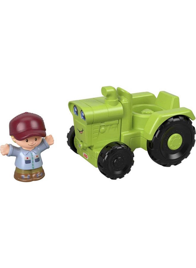 Little People Toddler Farm Toy Helpful Harvester Tractor & Farmer Figure For Pretend Play Ages 1+ Years