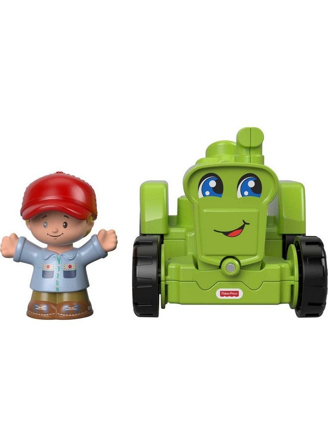 Little People Toddler Farm Toy Helpful Harvester Tractor & Farmer Figure For Pretend Play Ages 1+ Years