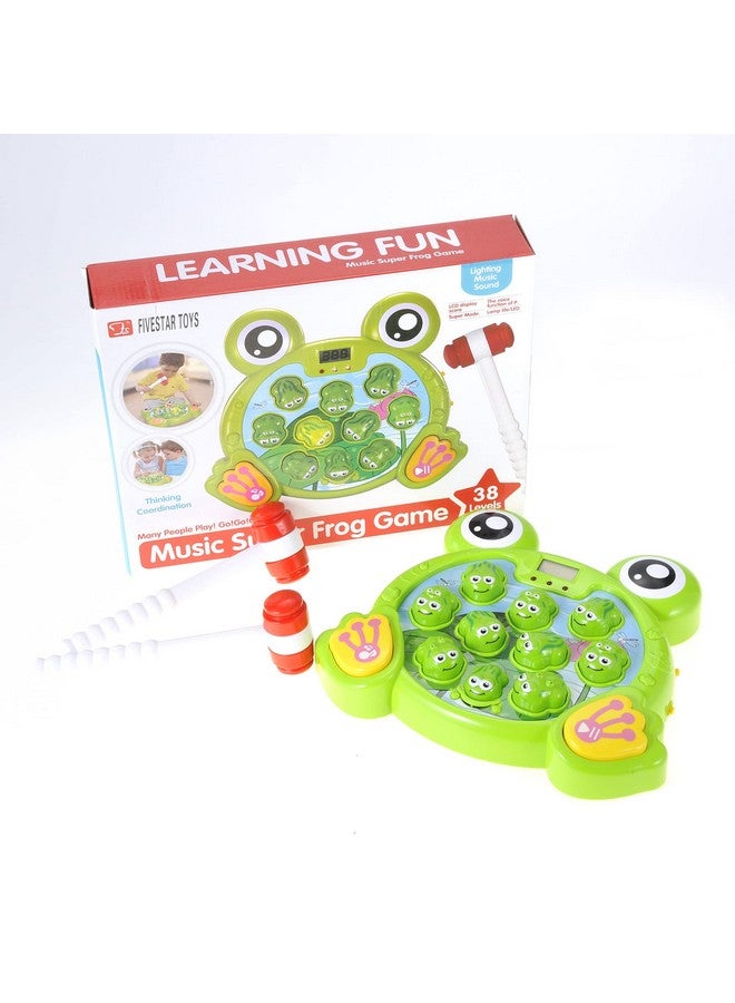 Interactive Whack A Frog Arcade Game For Kids Fun And Educational Toy For Children Comes With Sound And Score Tracker