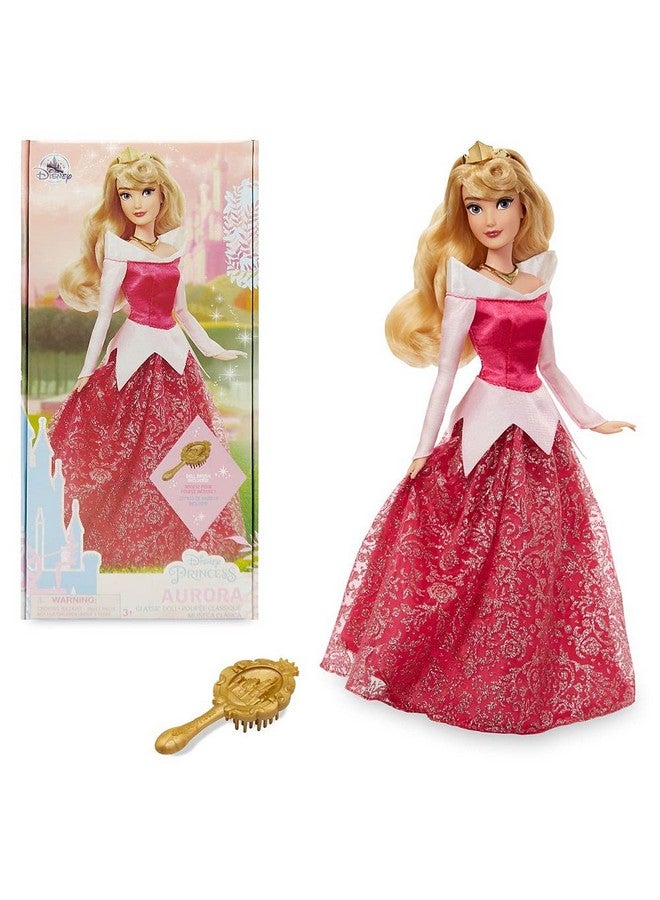 Store Official Princess Aurora Classic Doll For Kids Sleeping Beauty 11½ Inches Includes Brush With Molded Details Fully Posable Toy In Glittering Outfit Suitable For Ages 3+ Toy Figure