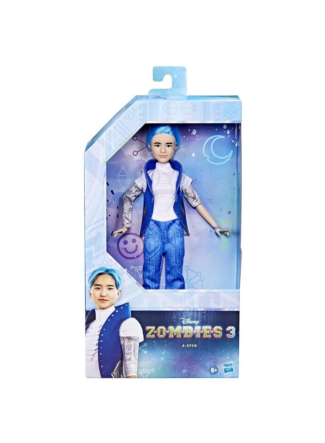 Zombies 3 A Spen Fashion Doll 12 Inch Doll With Blue Hair Alien Outfit Shoes And Accessories. Toy For Kids Ages 6 And Up