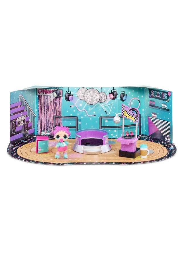 Lol Surprise Furniture Roller Rink With Roller Skater Doll & 10+ Surprises Furniture Disco Dj Stage Room Playsets For Toddler Kids Boy And Girls Ages 4+