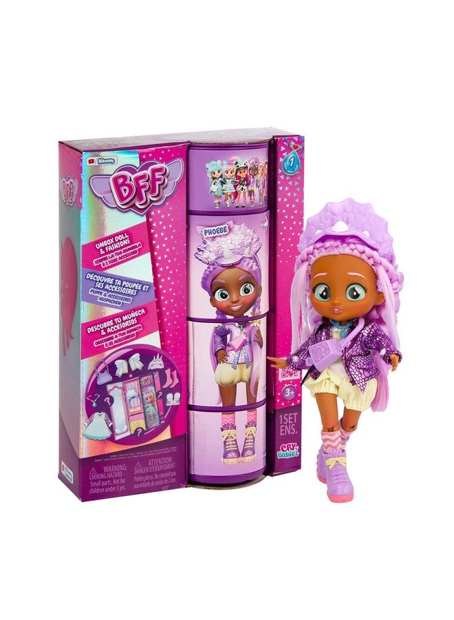 Bff Phoebe Fashion Doll With 9+ Surprises Including Outfit And Accessories For Fashion Toy Girls And Boys Ages 4 And Up 7.8 Inch Doll Multicolor