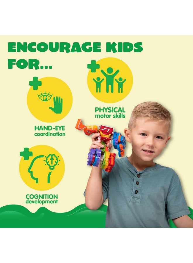 10 Pcs Number Bots Toys Number Block Number Bots Action Figure Learning Toys Number Robots Toys Educational Toy Gifts For Kids Boys Girls 3 4 5 6 Years Old