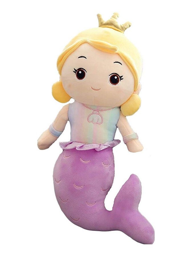 Mermaid Soft Doll Combo Stuffed Plush Toy For Kids Girls Birthday Gifts Decoration (Pack Of 2; Color Pink & Purple Size 30 Cm)