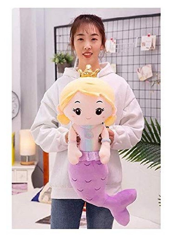 Mermaid Soft Doll Combo Stuffed Plush Toy For Kids Girls Birthday Gifts Decoration (Pack Of 2; Color Pink & Purple Size 30 Cm)
