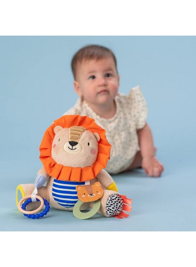 Harry The Lion Newborn & Baby Developmental Soft Activity Toy. Helps Develop Motor Skills. Perfect For Multi Sensory Play With A Mirror Teethers & Rattles. Textures And Sounds. 36 Months