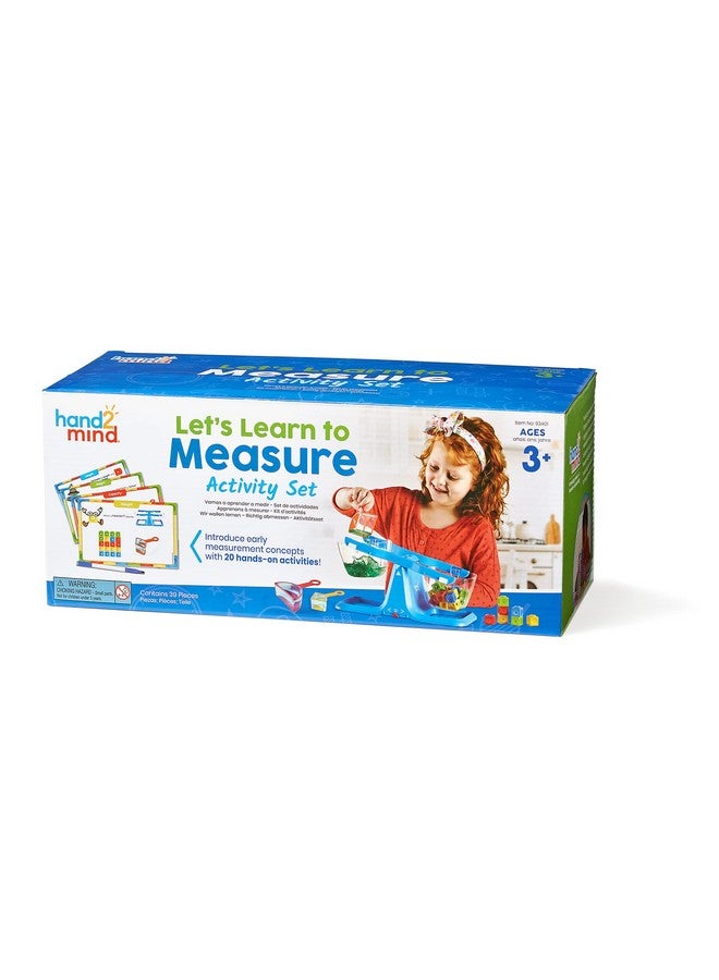 Let'S Learn To Measure Activity Set Kids Measuring Cups Bucket Balance Mathlink Cubes And Activity Cards Set Teacher Supplies Classroom Supplies Preschool Learning Toddler Learning