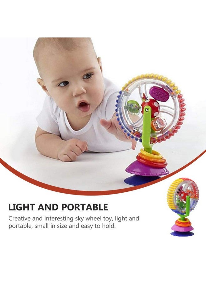 High Chair Toy Baby Ferris Wheel Toy Suction Cup Newborn Spinner Activity Toy Newborn High Chair Rattle Interactive Development Educational Toy For Feeding Plaything Early Development