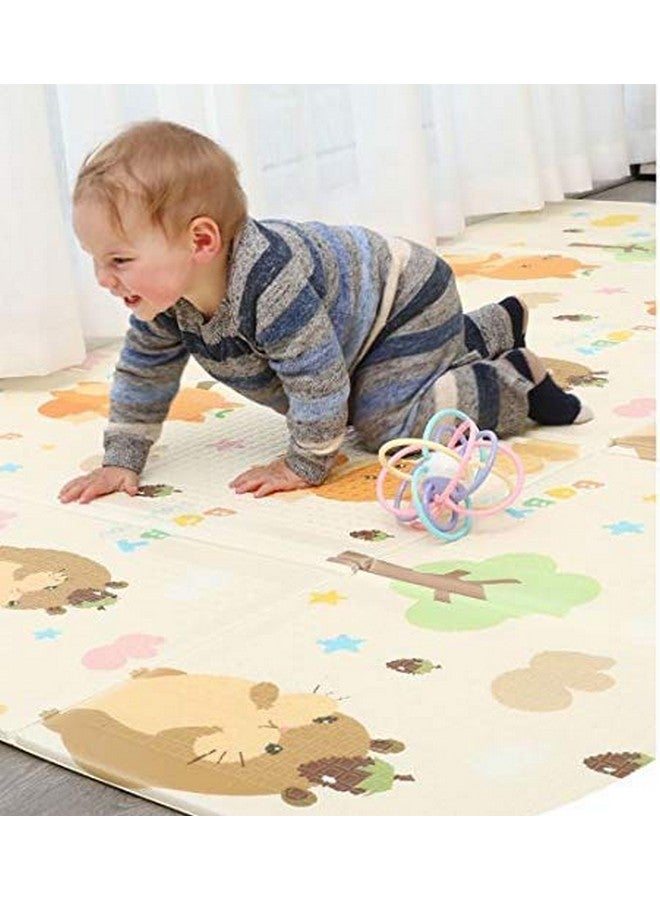 Baby Folding Mat Play Foam Crawl Waterproof Portable Kids Baby Toddler Outdoor Or Indoor Use Non Toxic 6X5.5 Fut (Multicolour Print May Vary)