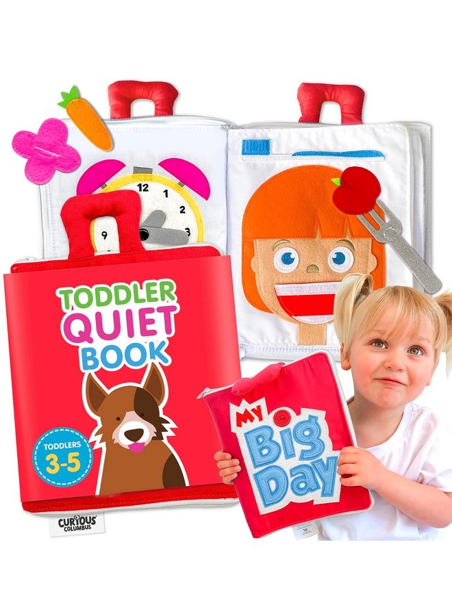 Quiet Book For Toddlers Large Fabric Activity Busy Book. Toddler Montessori Book. 10 Pages Of Learning & Fun For Quiet Play. Airplane Activities Essential Road Trip Travel Toy