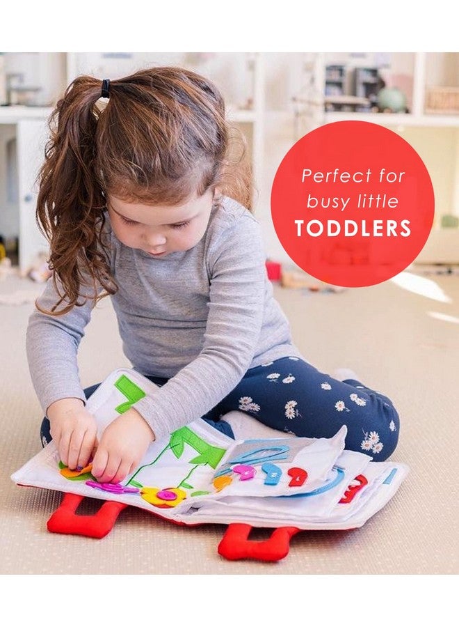 Quiet Book For Toddlers Large Fabric Activity Busy Book. Toddler Montessori Book. 10 Pages Of Learning & Fun For Quiet Play. Airplane Activities Essential Road Trip Travel Toy