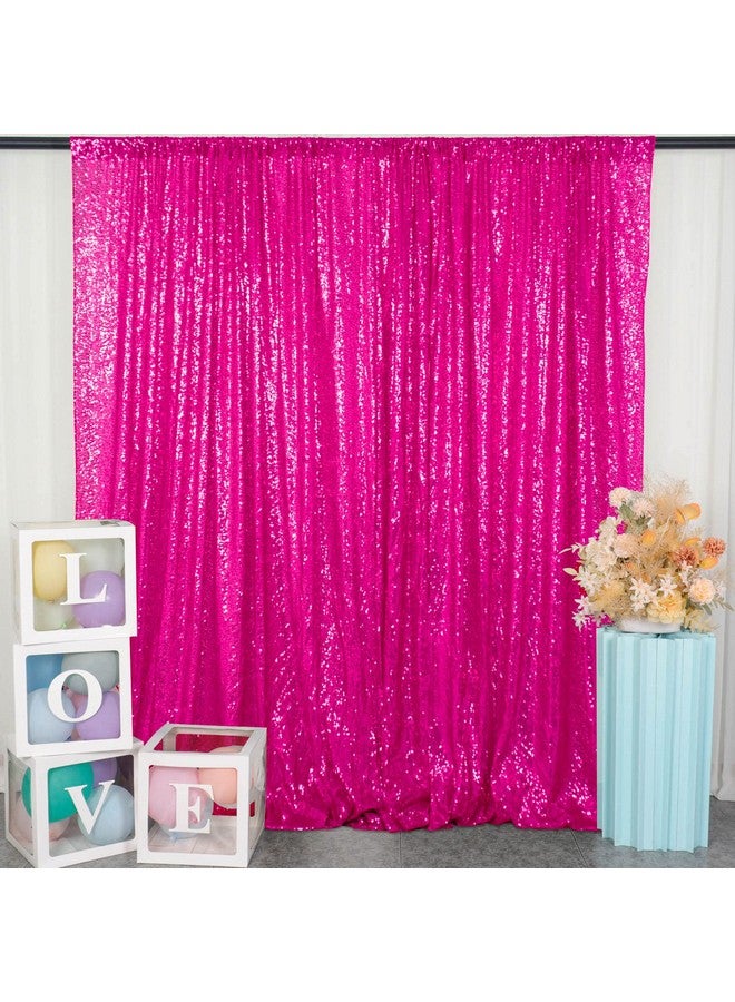 Sequin Backdrop 10X10 Ft Hot Pink Sequin Backdrop Curtain Halloween Decorations Wedding Backdrop 10 Ft Fabric Backdrop Glitter Backdrop For Party
