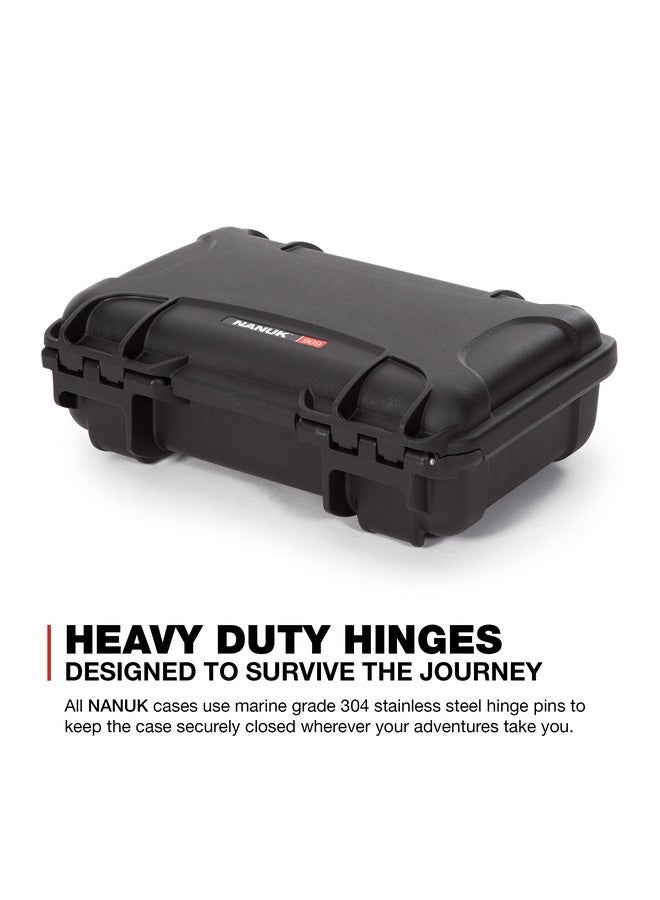 909 Waterproof Hard Case With Foam Insert Black