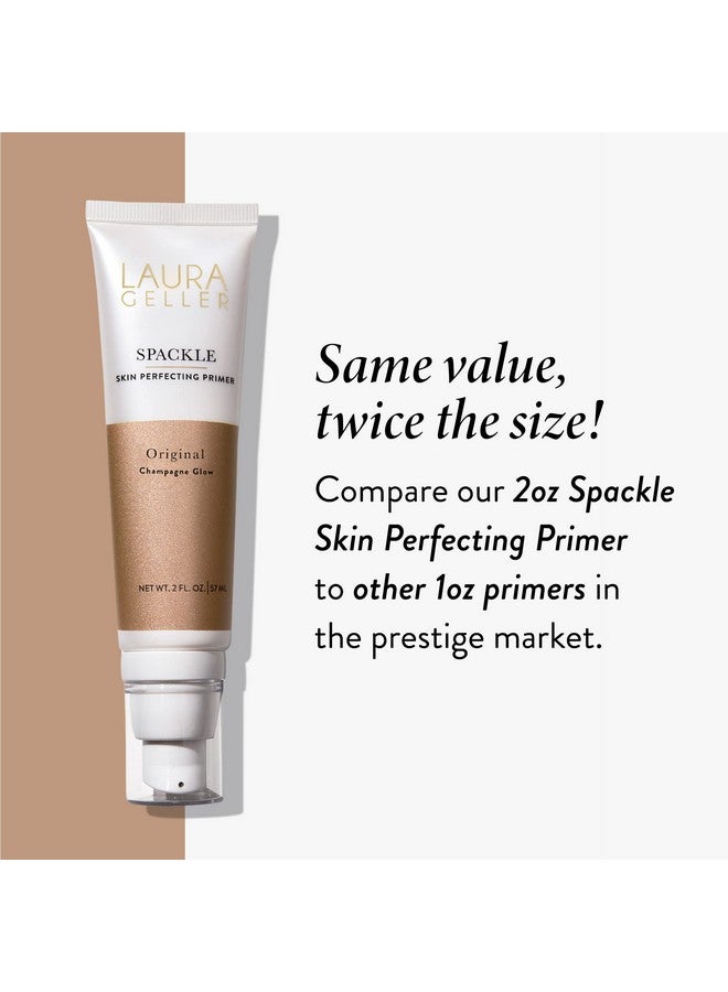 Spackle Super Size Champagne Glow 2 Fl Oz Skin Perfecting Primer Makeup With Hyaluronic Acid Long Wear Foundation Face Primer