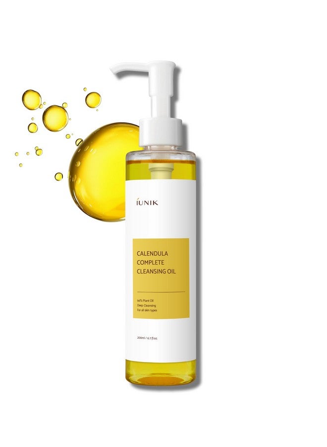 Calendula Complete Deep Vegan Cleansing Oil 94% Plant Based Oils Blackhead Melting Makeup Remover Facial Cleanser Dry Oily Acne Prone Sensitive Skin Korean Skincare