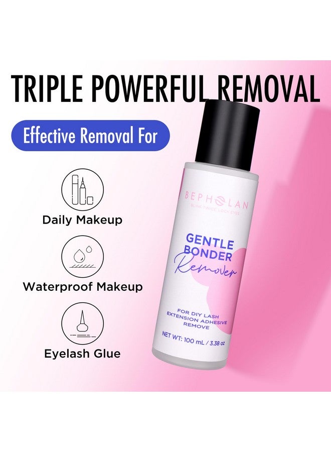 Cluster Lash Glue Remover 100Ml Diy Eyelash Extension Remover Bond & Seal Adhesive Professional & Self Use For Sensitive Eyes Eye Makeup & Mascara Remover
