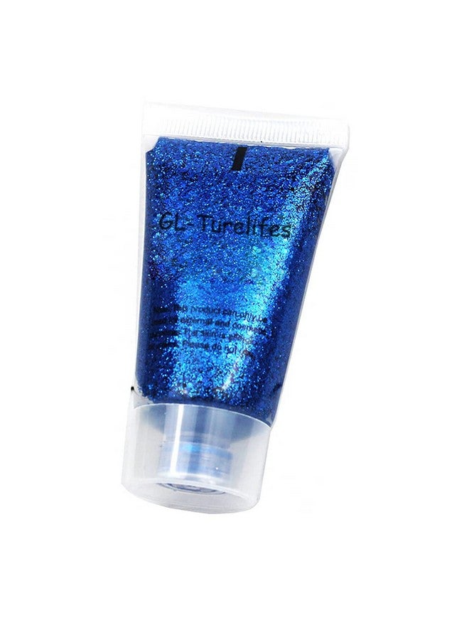 30Ml Sequins Chunky Glitter Liquid Eyeshadow Glitter Body Gel Festival Glitter Cosmetic Face Hair Nails Makeup Long Lasting Sparkling Easy To Apply Easy To Remove ( 05 Peacock Blue)