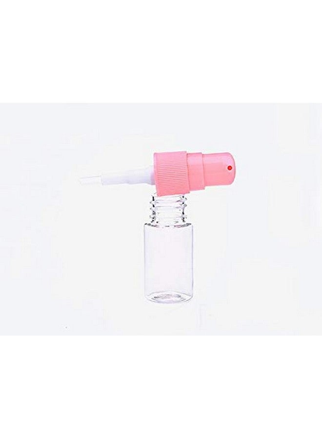 10Ml 0.3 Ounce Clear Plastic Lotion Pump Bottle With Pink Press Pump Head Empty Cosmetic Sample Container For Emulsion Face Cream Shampoo Gelpack Of 12