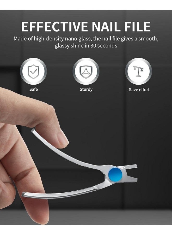 Nail Clippers For Thick Nails Toenail Clippers For Ingrown Nails Fingernail Clipper Toe Nails Cutter Curved Handle Good Looking Silver