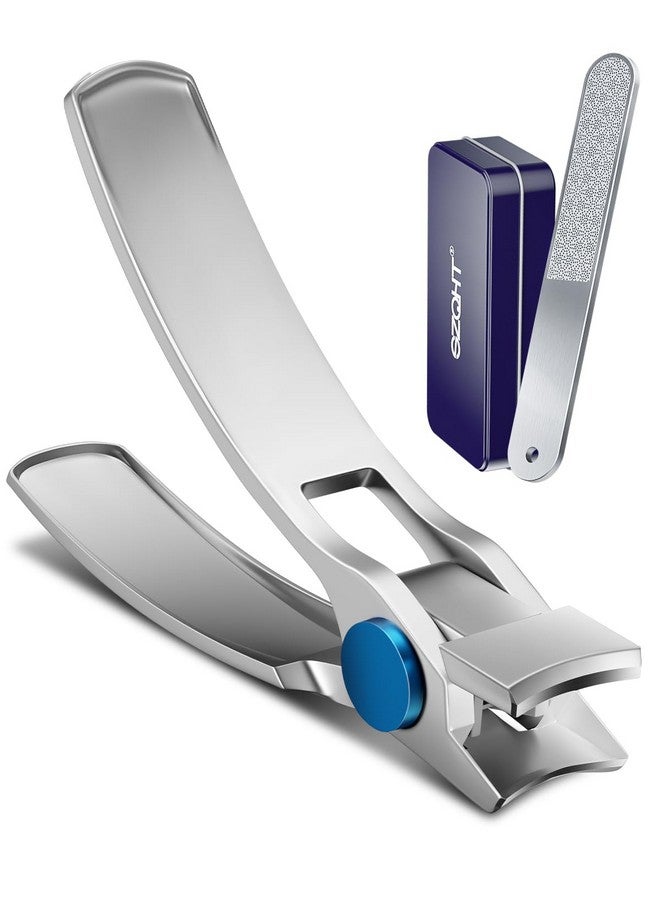 Nail Clippers For Thick Nails Toenail Clippers For Ingrown Nails Fingernail Clipper Toe Nails Cutter Curved Handle Good Looking Silver