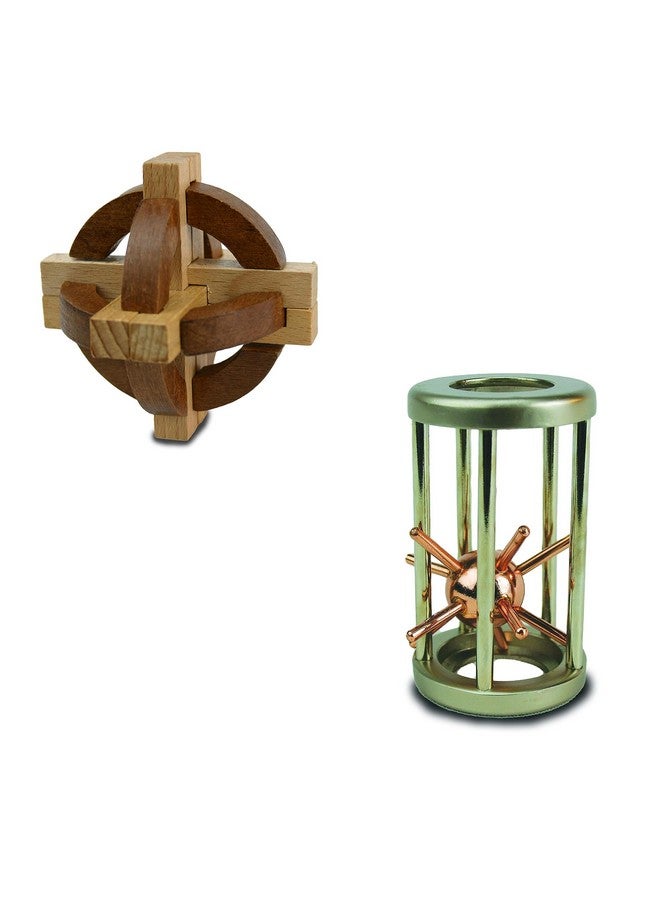 Compass And Star Combo True Genius Disentanglement Puzzles Brain Teasers Adult Puzzle Wooden (Tg018)