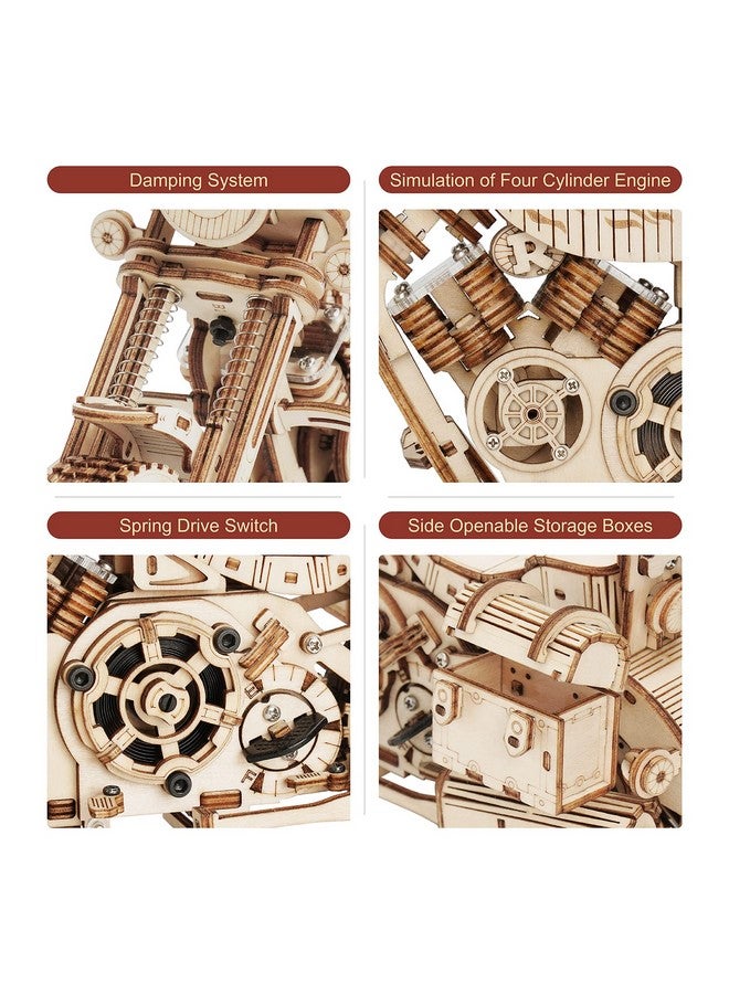 3D Wooden Puzzles For Adults 18 Scale Motorcycle Model Car Kits To Build Diy Wood Craft Hobbies For Adults Men Women For Teens Dad Mom