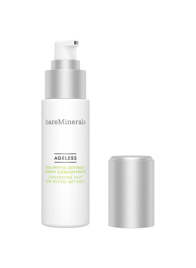 Ageless 10% Phyto Retinol Night Concentrate With Plant Based Retinol Alternative + Hyaluronic Acid Anti Aging + Anti Wrinkle Face Cream