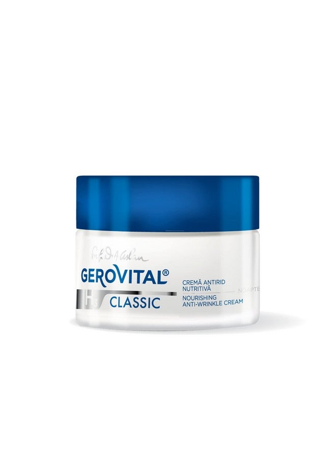 H3 Classic Nourishing Anti Wrinkle Night Cream With Juvinity™ + Vitamin E + Hyaluronic Acid 45+ (50 Ml)