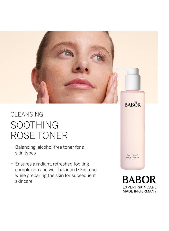 Soothing Rose Toner Alcohol Free Brightening Face Toner With Antioxidant Complex And Vitamin B To Detoxify And Clarify All Skin Types 200 Ml