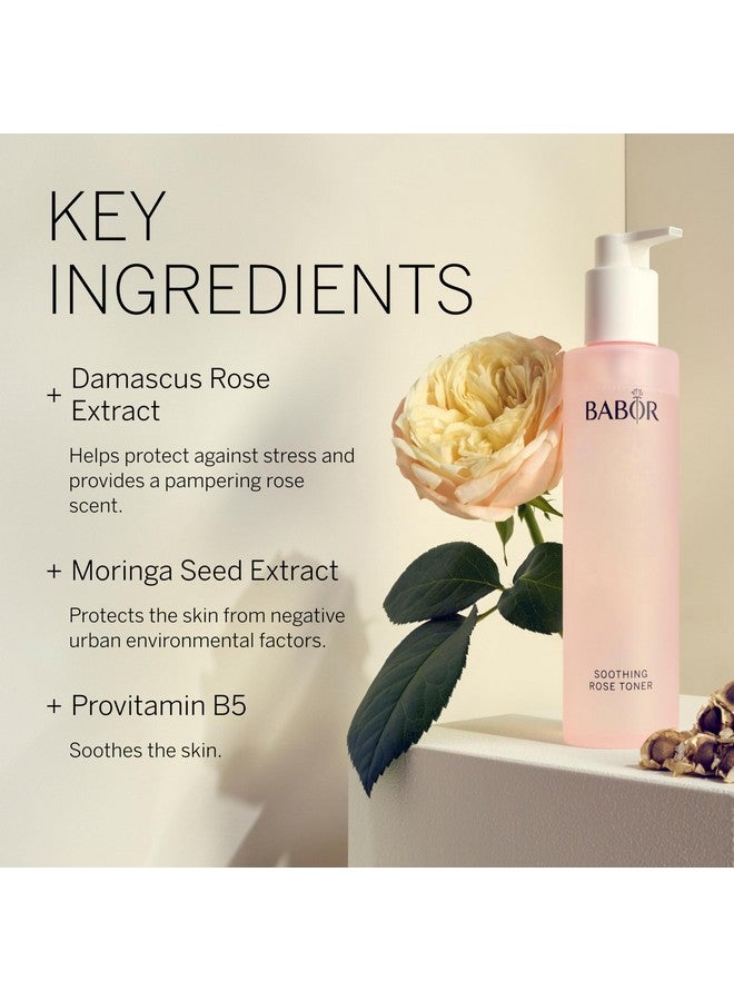 Soothing Rose Toner Alcohol Free Brightening Face Toner With Antioxidant Complex And Vitamin B To Detoxify And Clarify All Skin Types 200 Ml