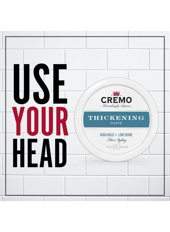 Premium Barber Grade Hair Styling Thickening Paste High Hold Low Shine 4 Oz
