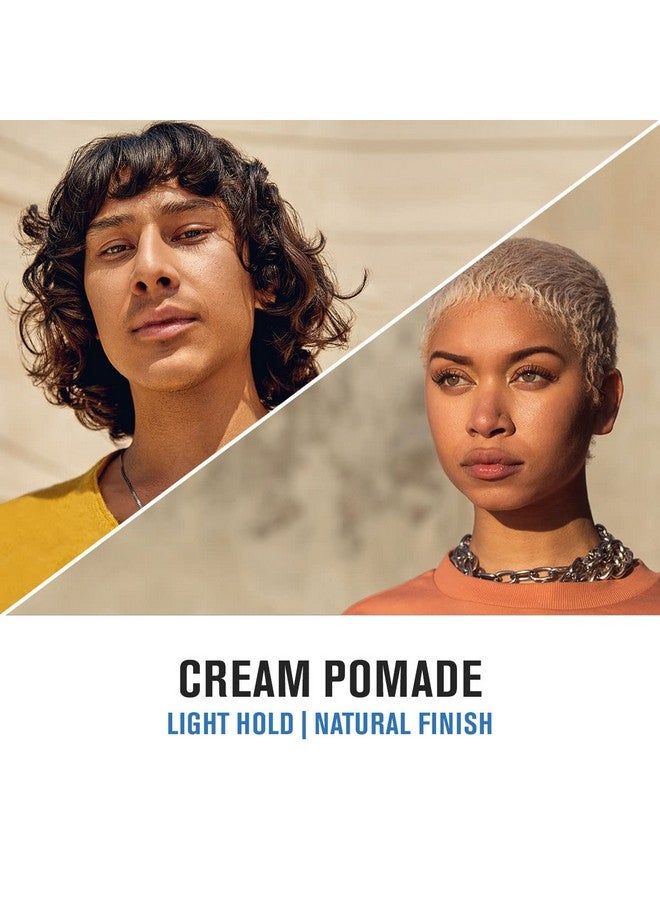 Cream Pomade For Men And Women Natural Finish Light Hold Barbershop Quality Smooths Classic Looks Perfect For Texturizing Straight Or Wavy Hair 2 Ounce