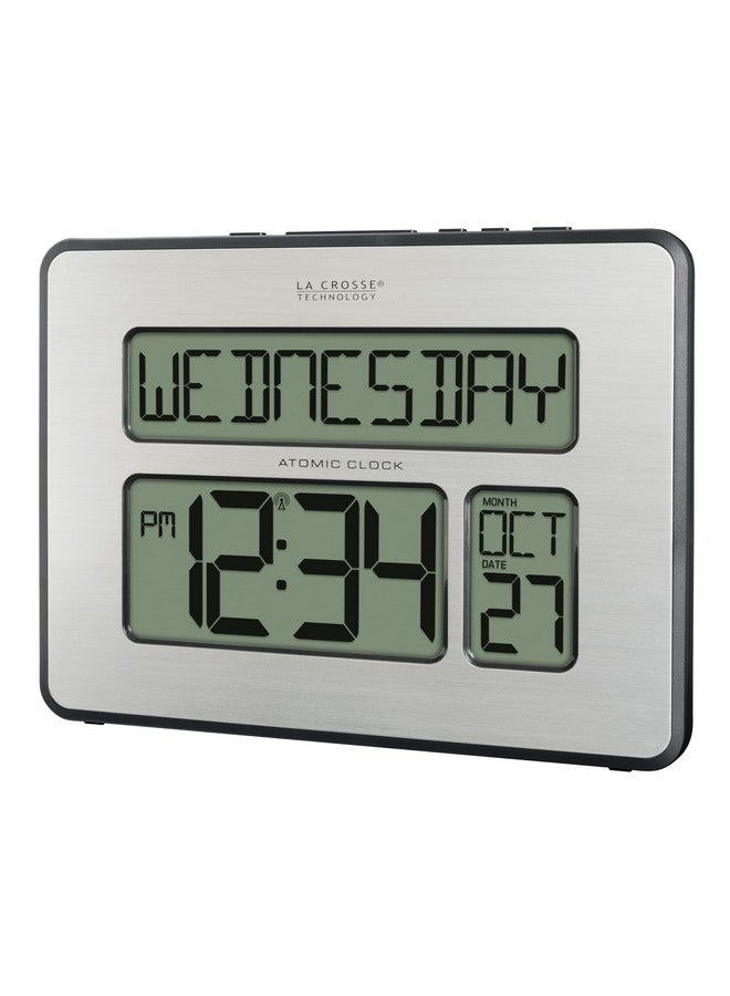 513 1419Blv4 Int Backlight Atomic Full Calendar Clock With Extra Large Digits
